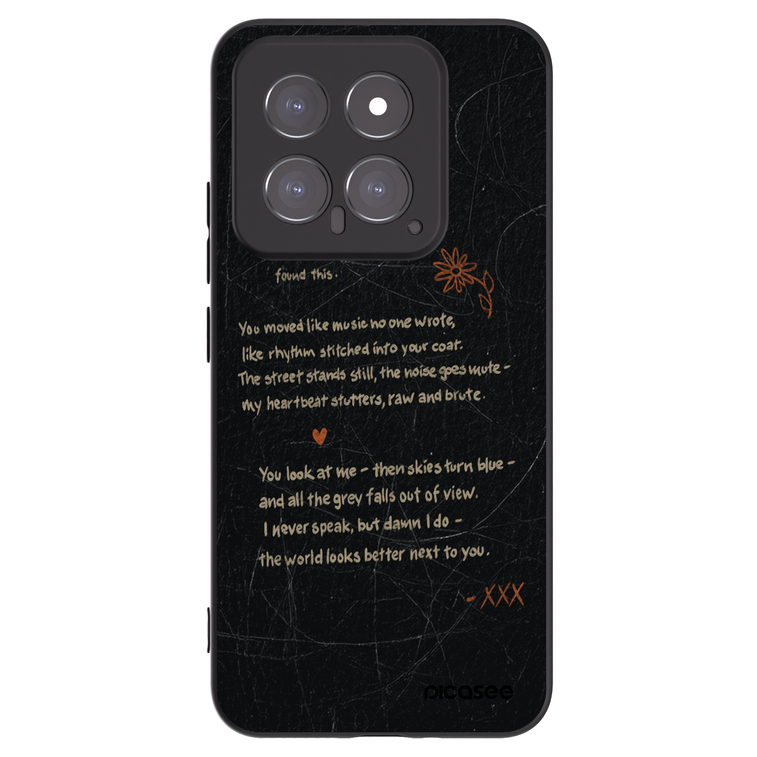 Picasee silikónový čierny obal pre Xiaomi 14 - POET