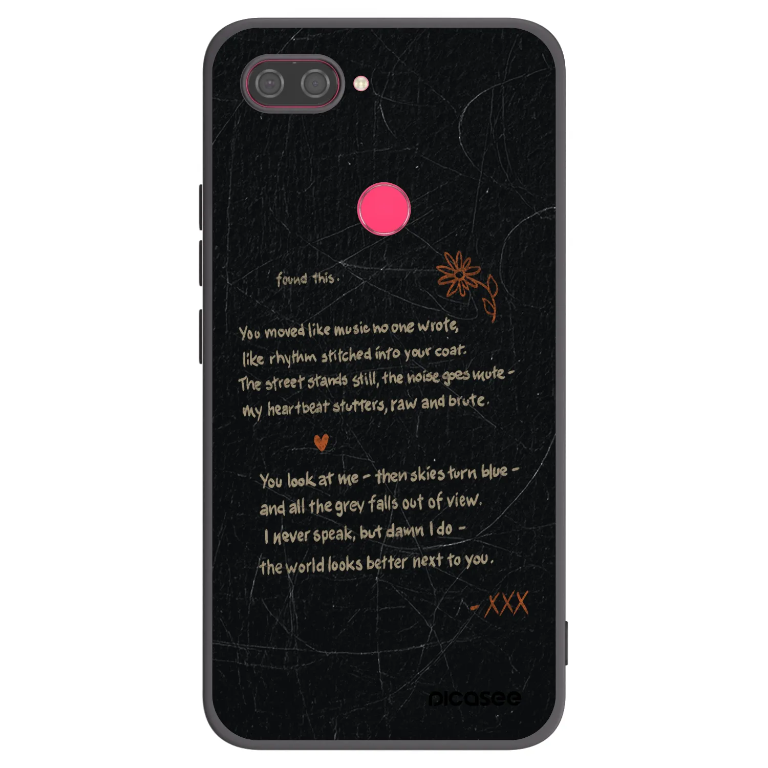 Picasee silikónový čierny obal pre Xiaomi Mi 8 Lite - POET