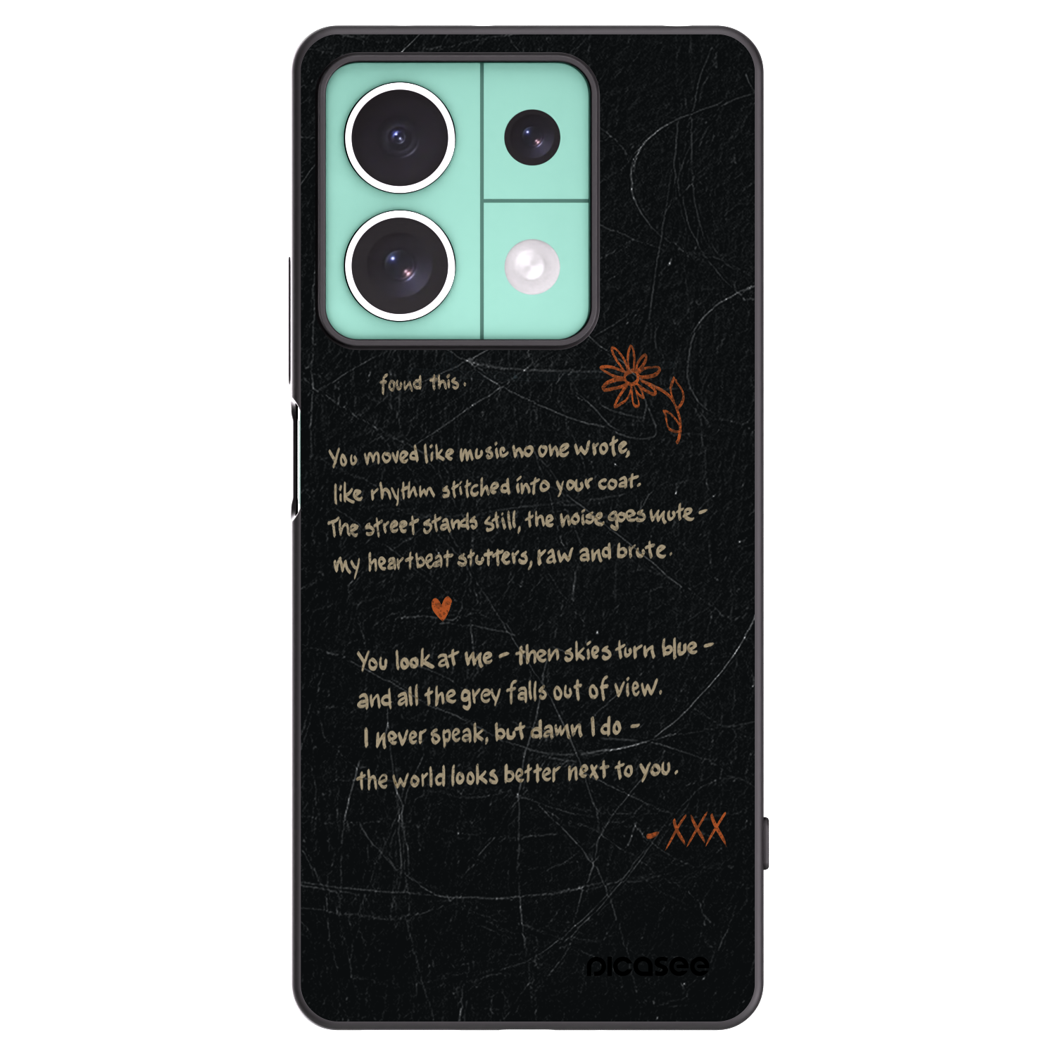 Picasee silikónový čierny obal pre Xiaomi Redmi Note 13 5G - POET