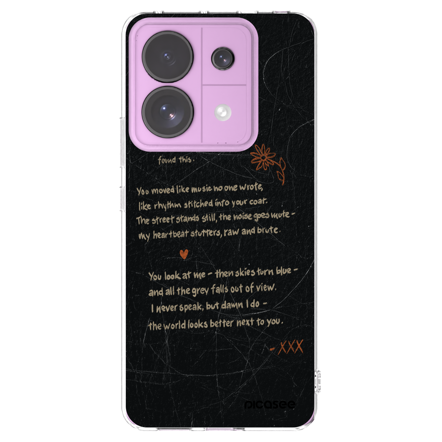 Picasee silikónový prehľadný obal pre Xiaomi Redmi Note 13 Pro 5G - POET