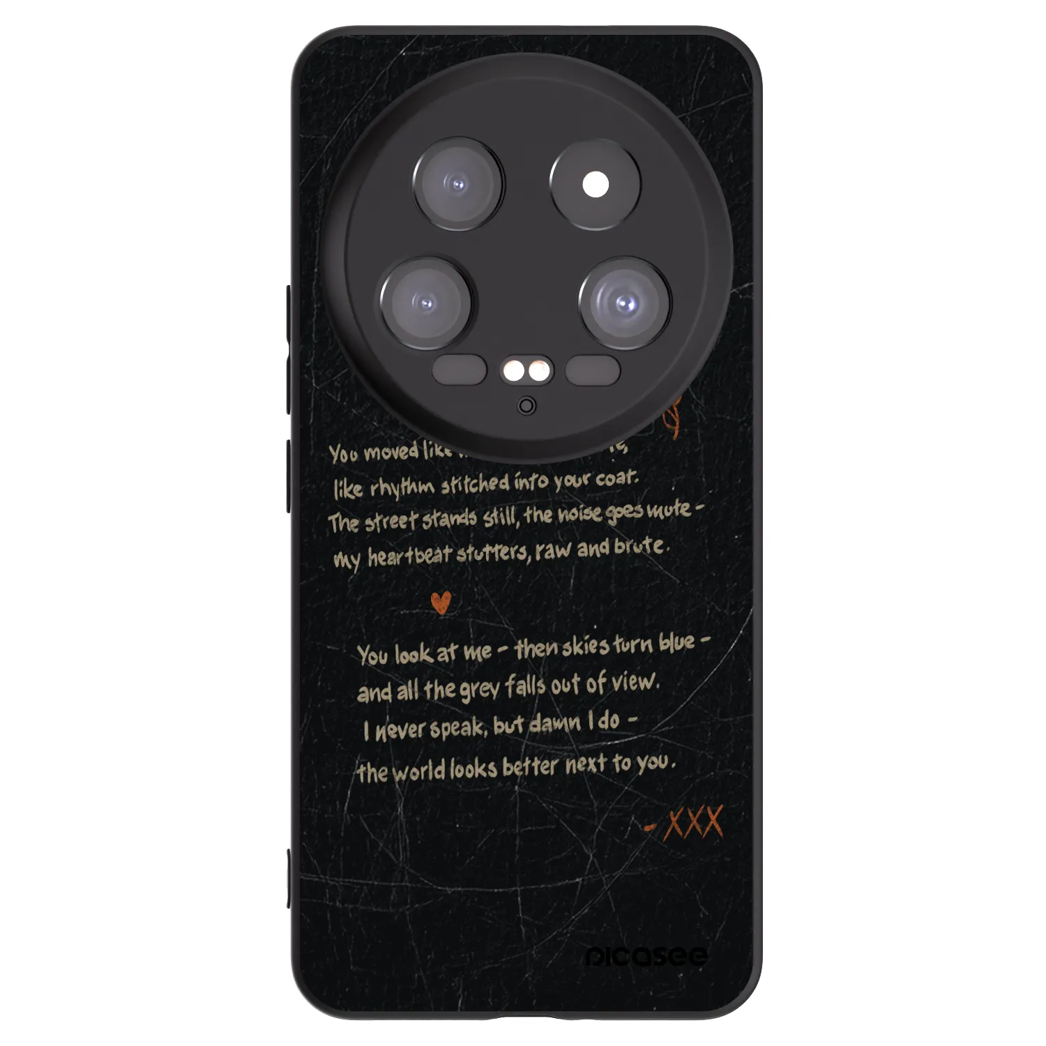 Picasee silikónový čierny obal pre Xiaomi 14 Ultra - POET