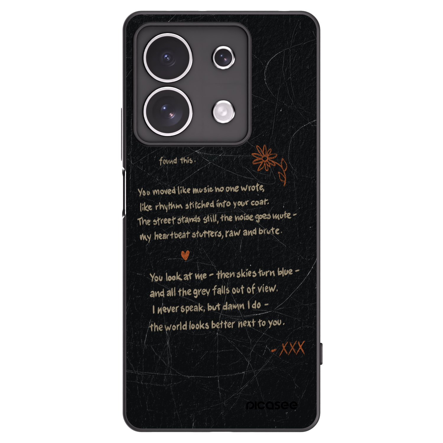 Picasee silikónový čierny obal pre Xiaomi Redmi Note 13 4G - POET