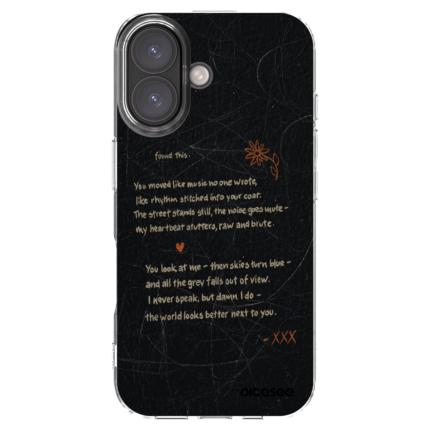 Picasee silikónový prehľadný obal pre Apple iPhone 16 - POET