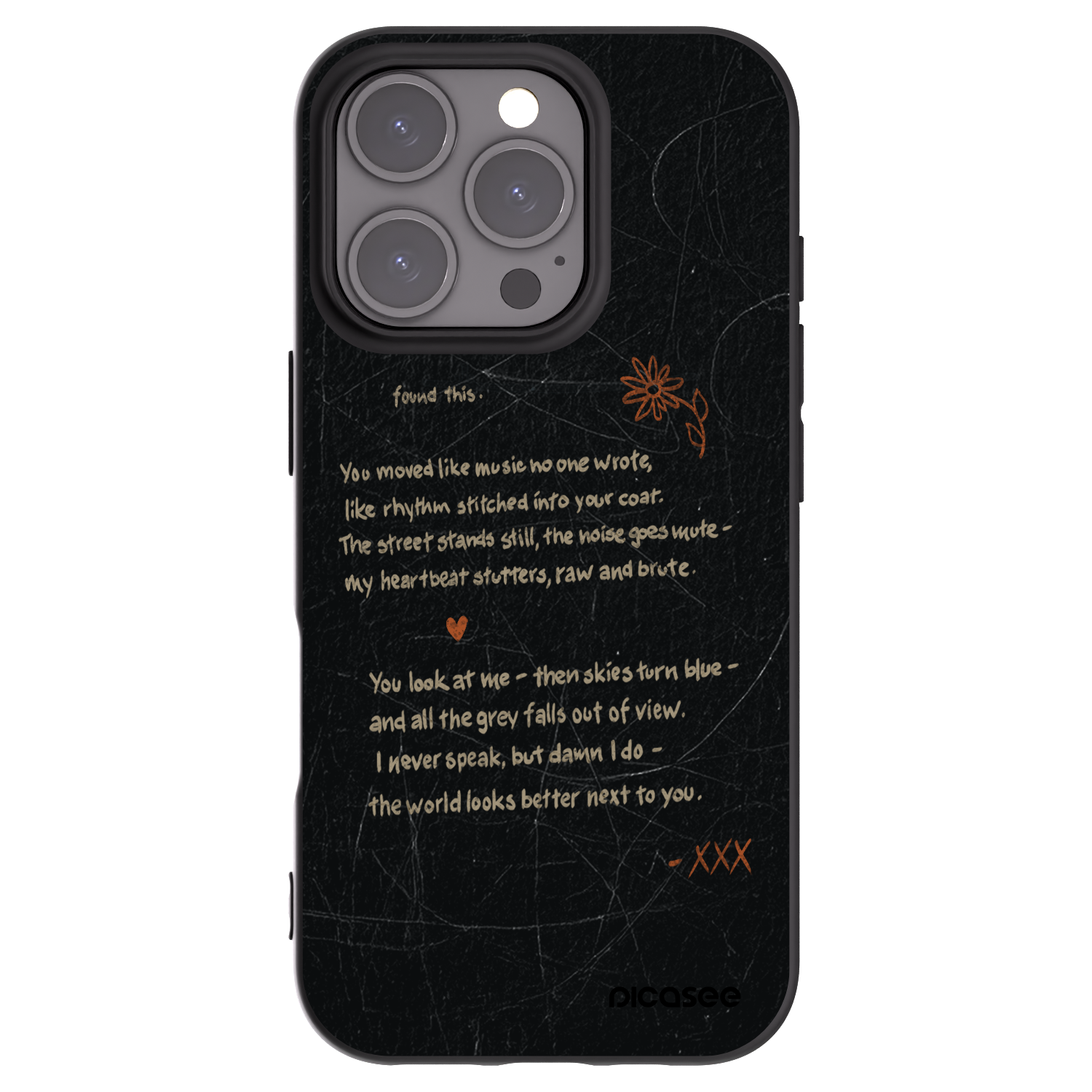 Picasee silikónový čierny obal pre Apple iPhone 16 Pro - POET