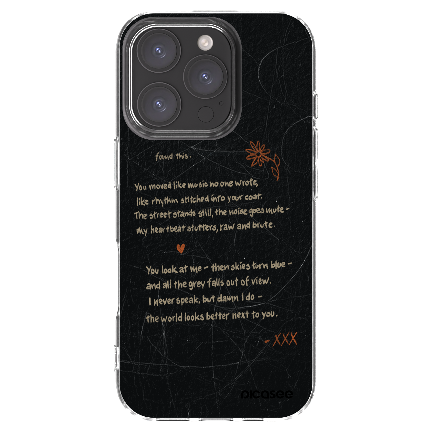 Picasee silikónový prehľadný obal pre Apple iPhone 16 Pro - POET