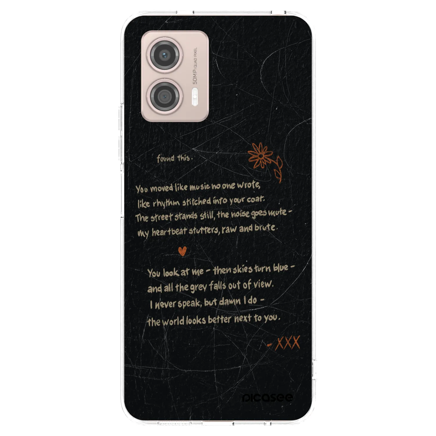Picasee silikónový prehľadný obal pre Motorola Moto G53 5G - POET