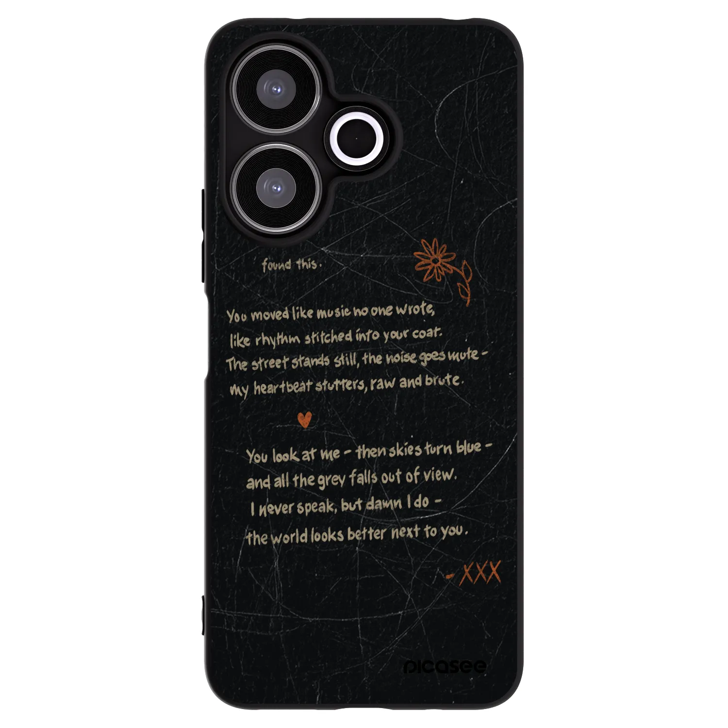 Picasee silikónový čierny obal pre Xiaomi Redmi 13 4G - POET