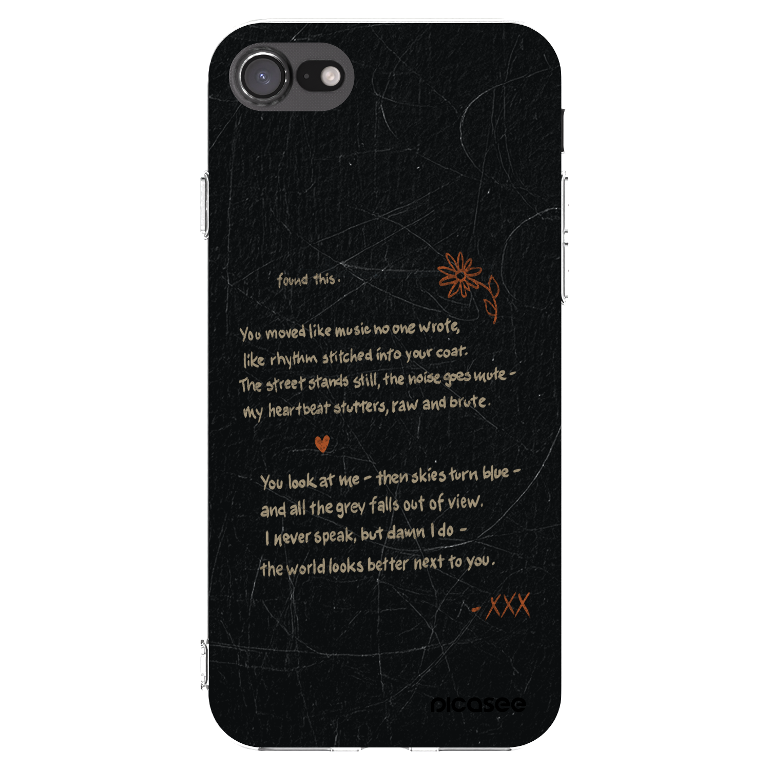 Picasee silikónový prehľadný obal pre Apple iPhone 7 - POET