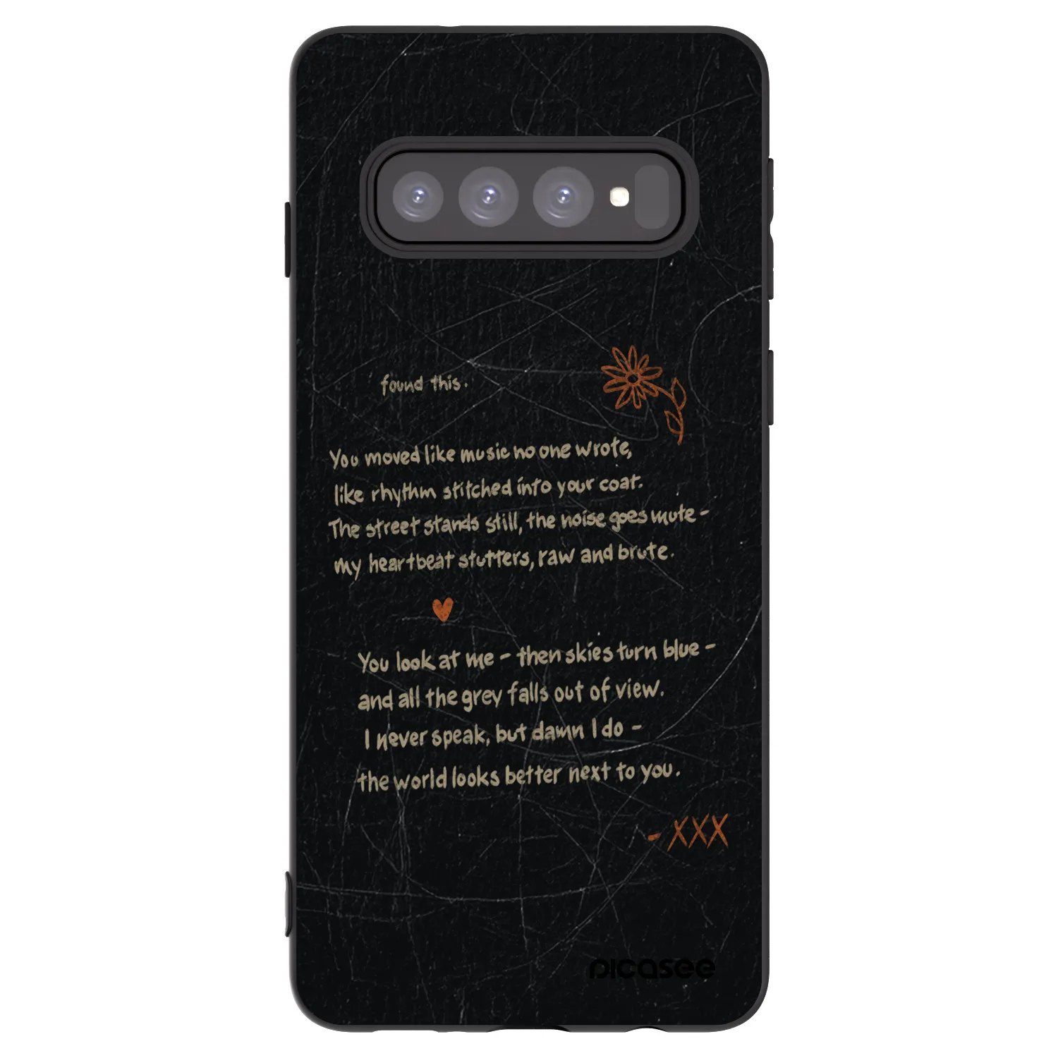 Picasee silikónový čierny obal pre Samsung Galaxy S10 G973 - POET