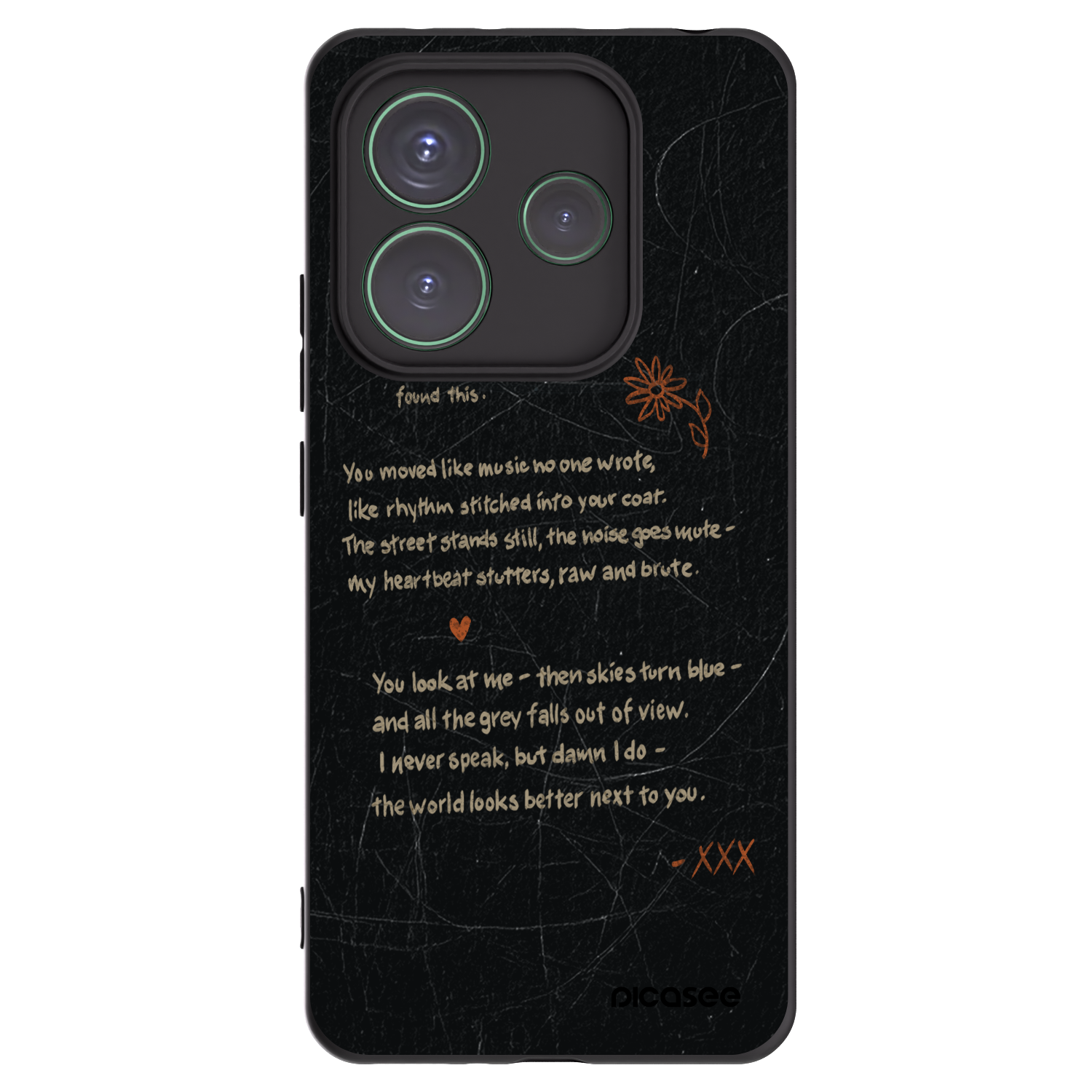 Silikónový čierny obal pre Xiaomi Redmi Note 14 5G - POET