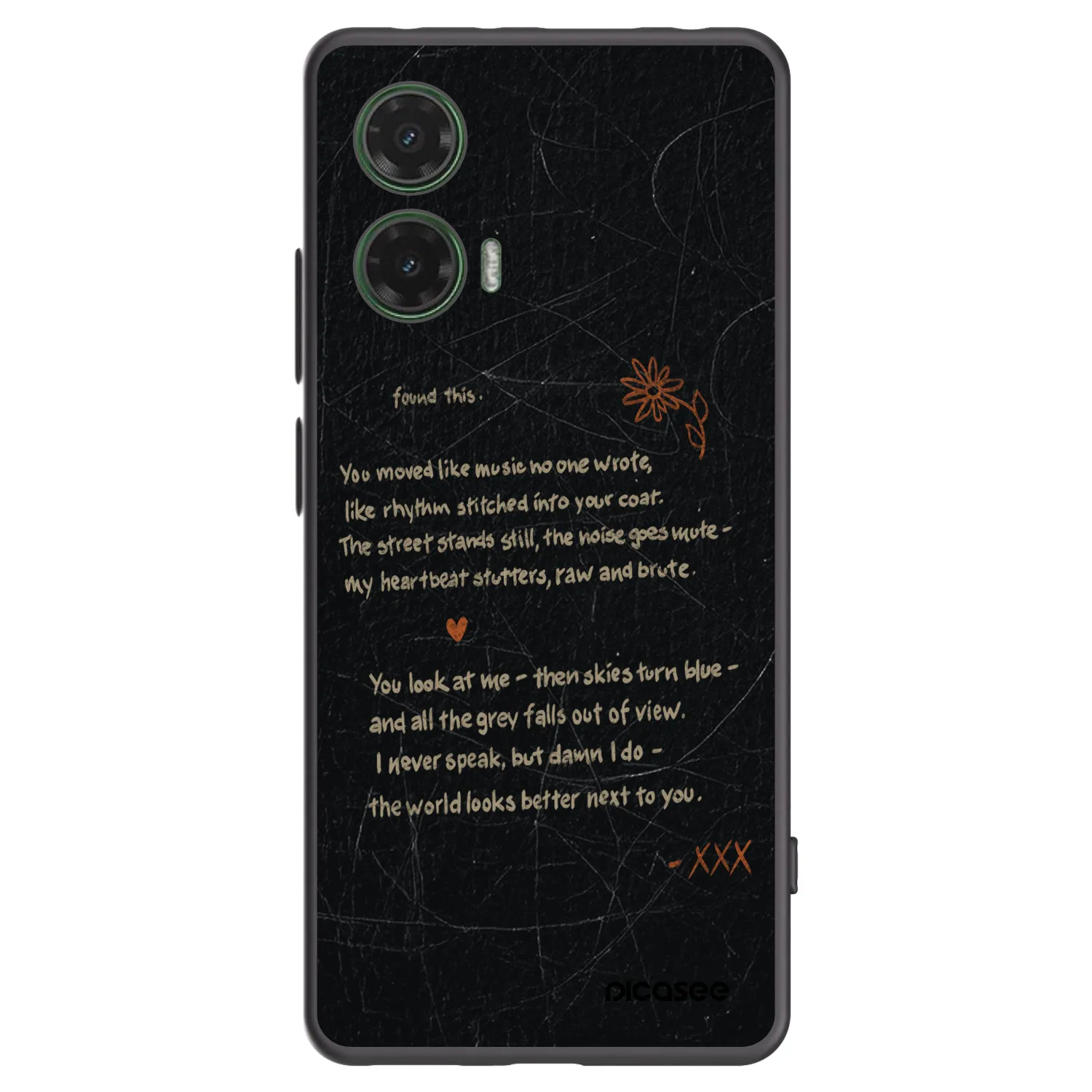 Picasee silikónový čierny obal pre Motorola Moto G35 5G - POET