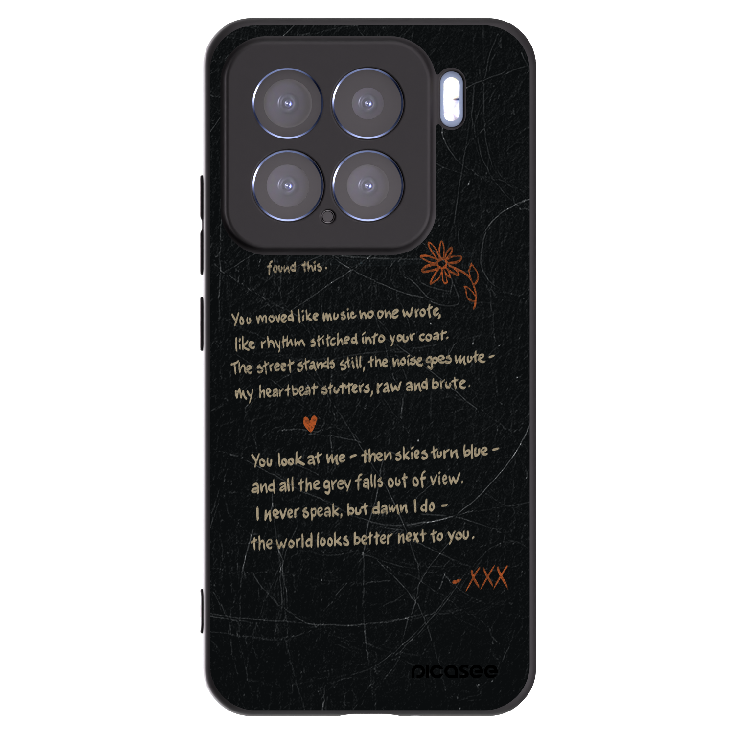Silikónový čierny obal pre Xiaomi 15 - POET