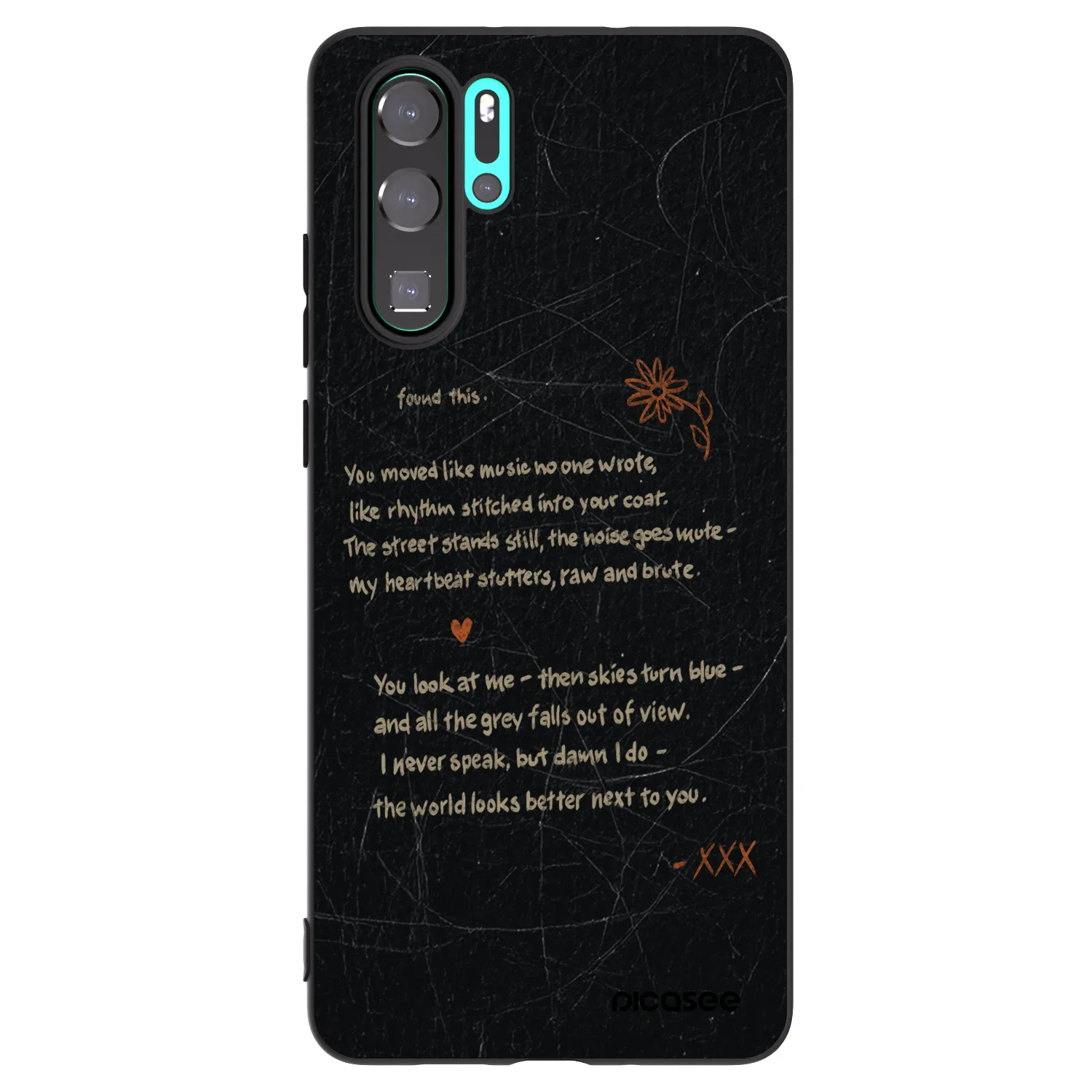Picasee silikónový čierny obal pre Huawei P30 Pro - POET
