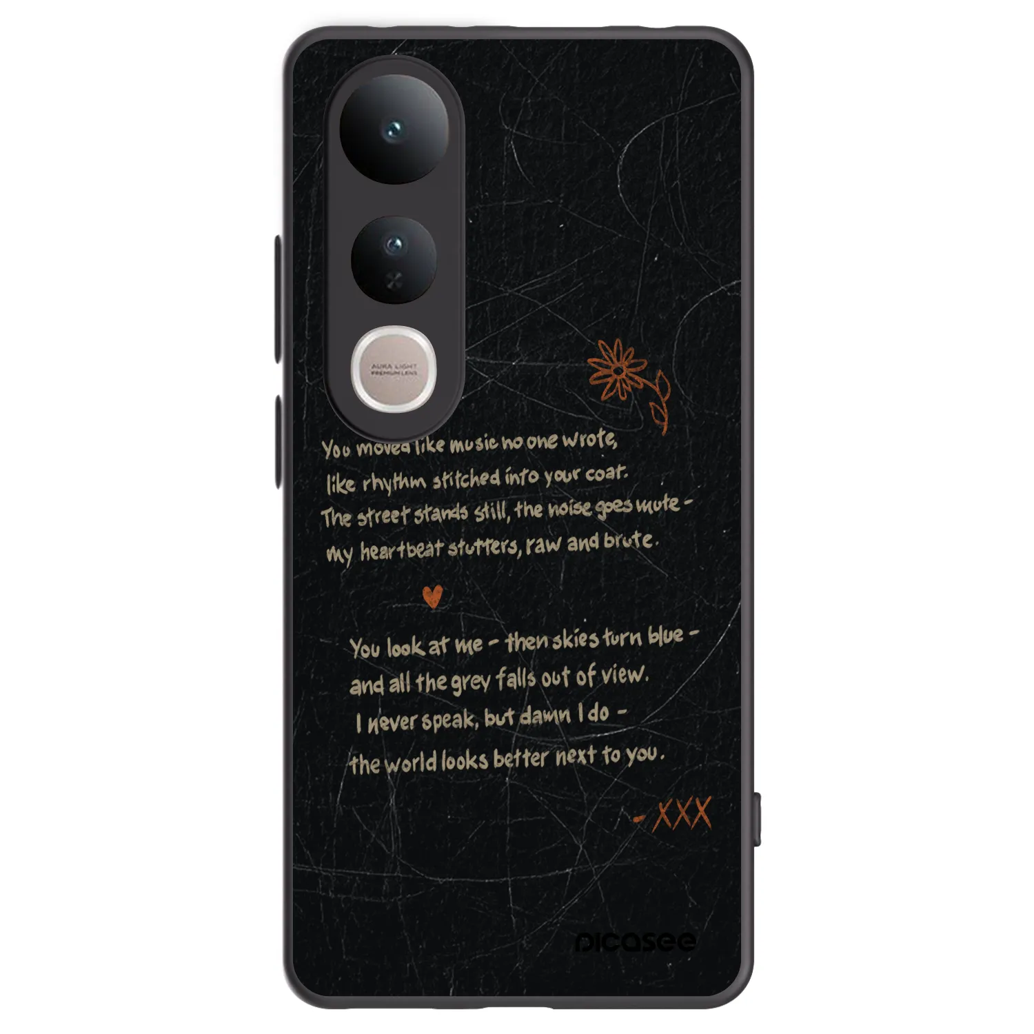 Picasee silikónový čierny obal pre Vivo V50 Lite 5G - POET