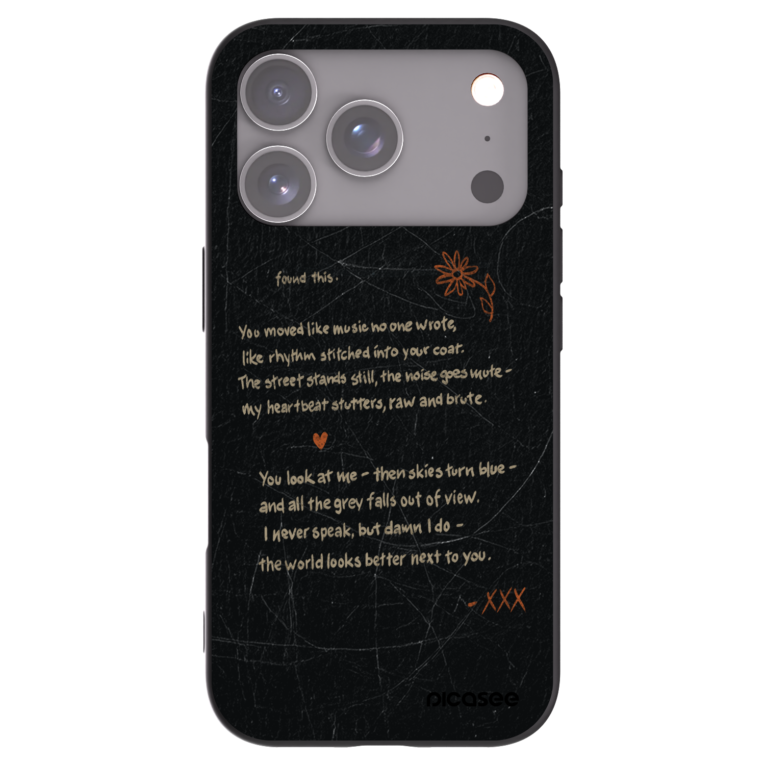 Picasee silikónový čierny obal pre Apple iPhone 17 Pro - POET