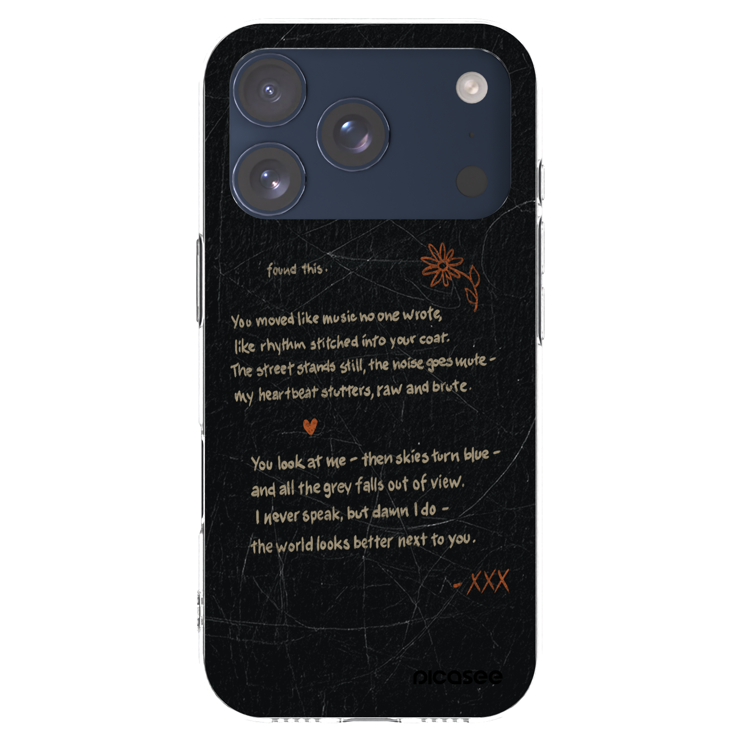 Picasee silikónový prehľadný obal pre Apple iPhone 17 Pro - POET