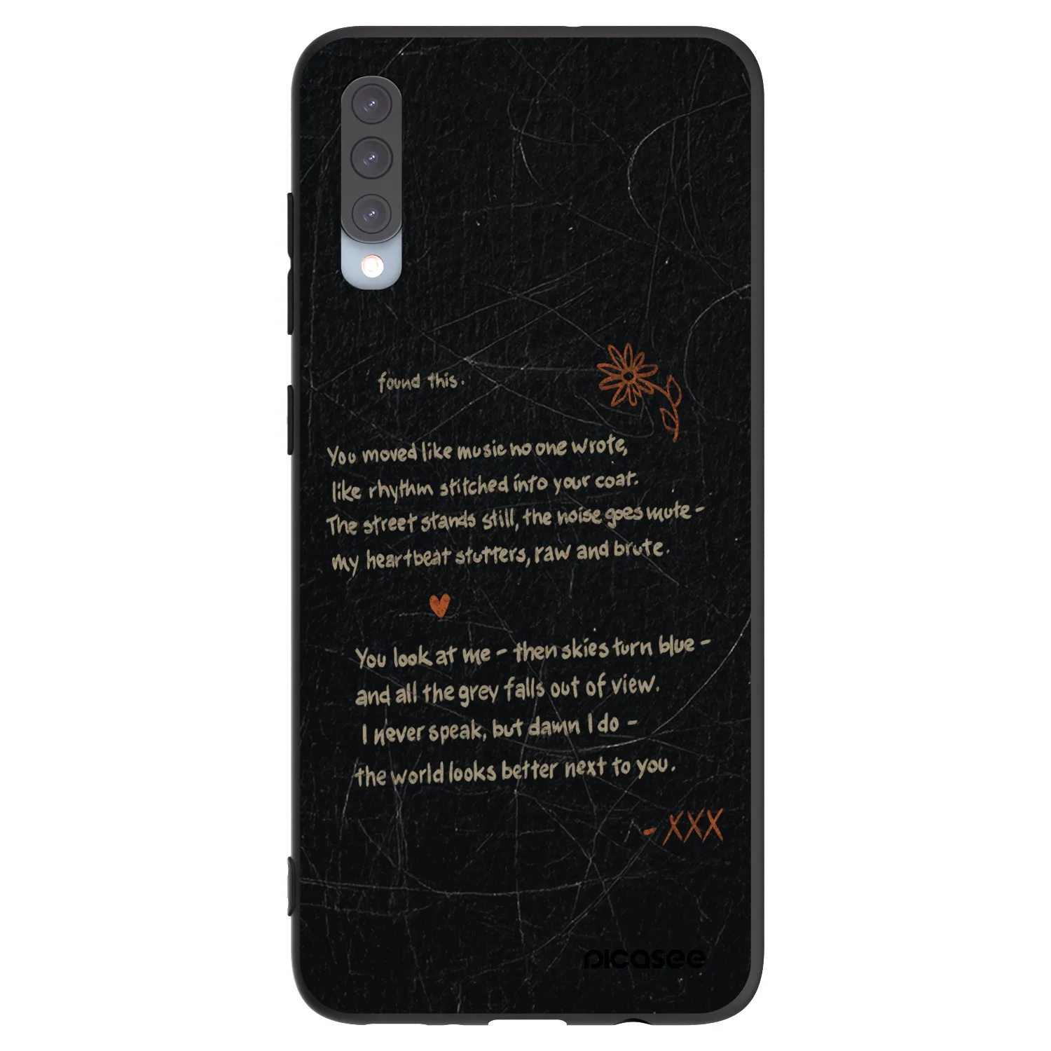 Picasee silikónový čierny obal pre Samsung Galaxy A70 A705F - POET