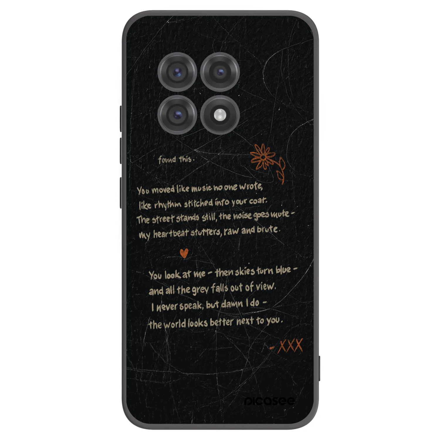 Picasee silikónový čierny obal pre OnePlus 13R 5G - POET