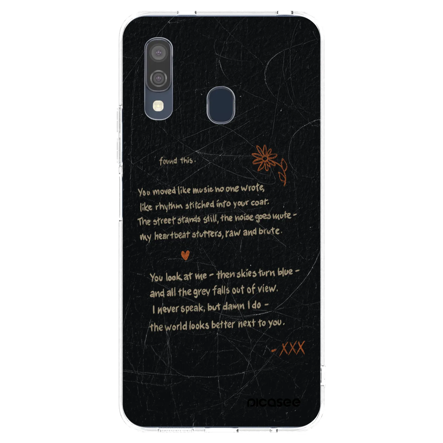 Picasee silikónový prehľadný obal pre Samsung Galaxy A40 A405F - POET