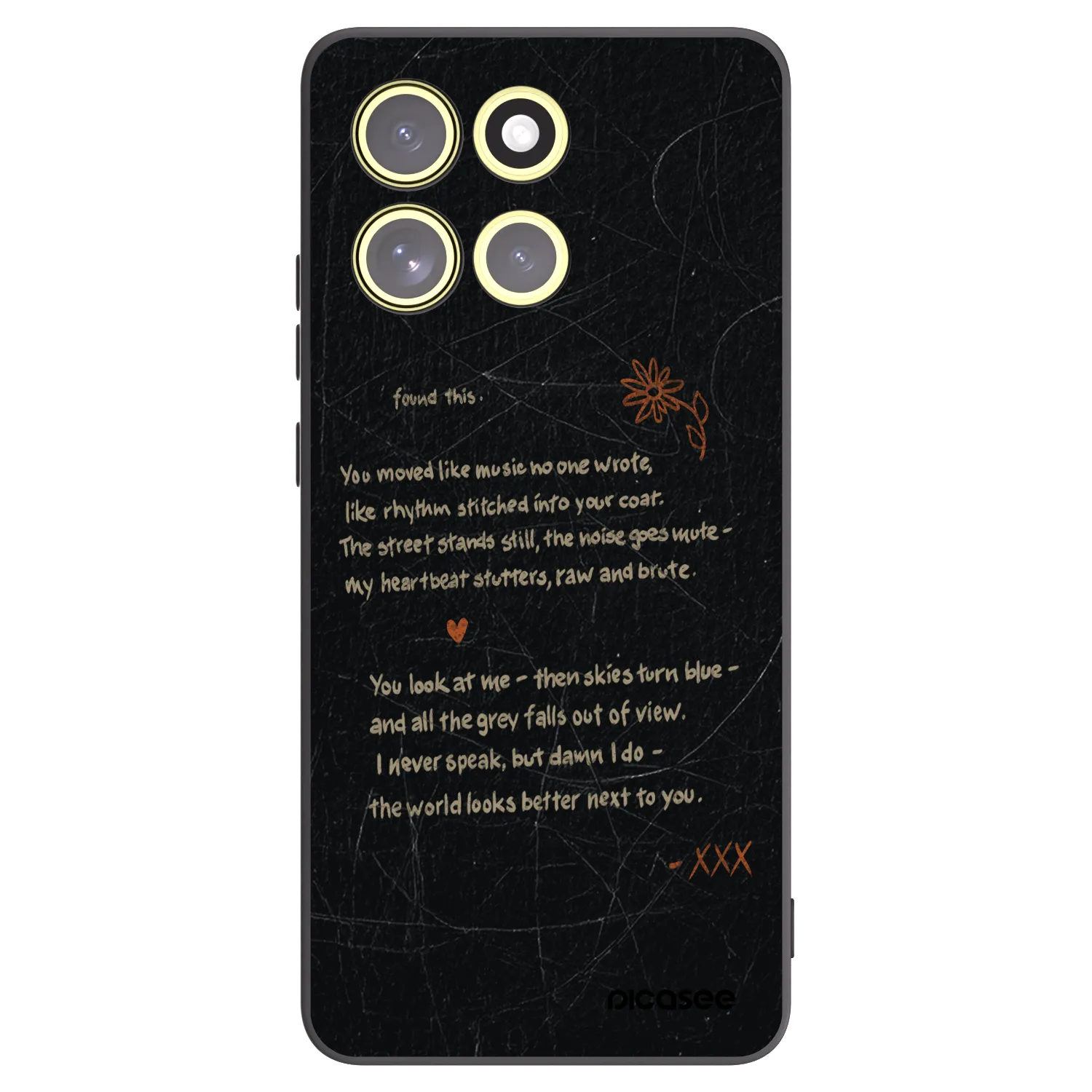 Picasee silikónový čierny obal pre Motorola Moto G86 Power 5G - POET
