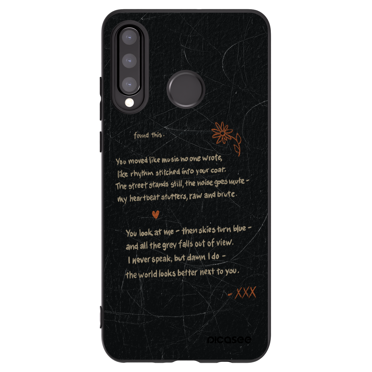 Picasee silikónový čierny obal pre Huawei P30 Lite - POET