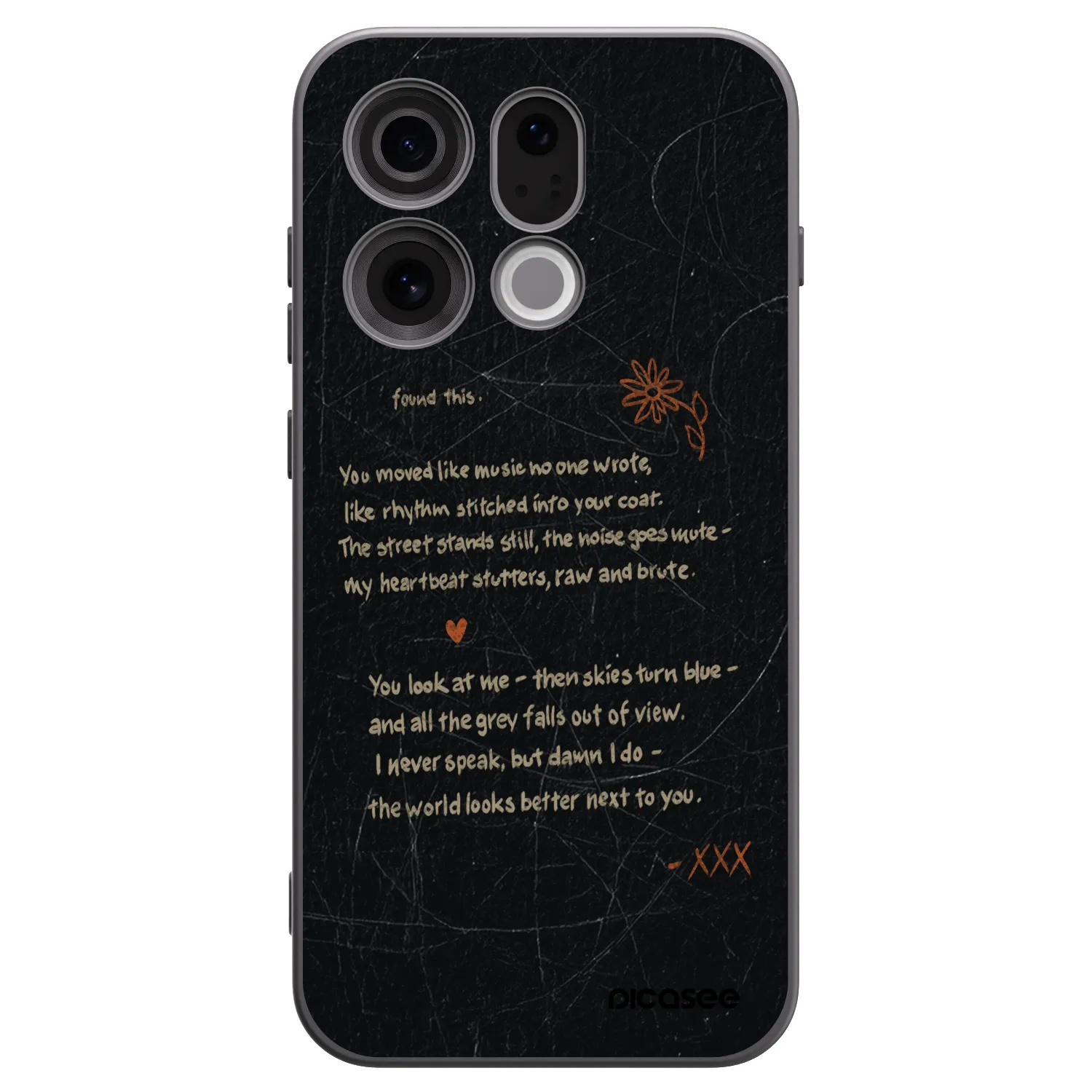 Picasee silikónový čierny obal pre OPPO Find X9 - POET