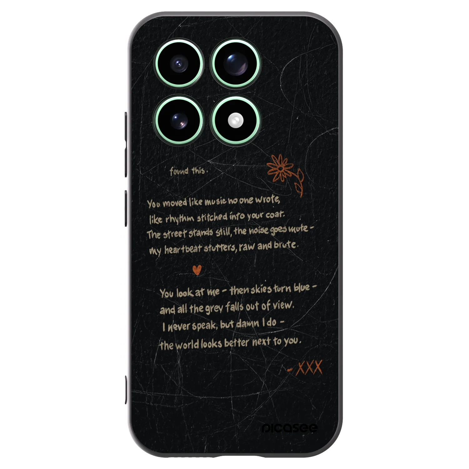 Picasee silikónový čierny obal pre Xiaomi 17 - POET
