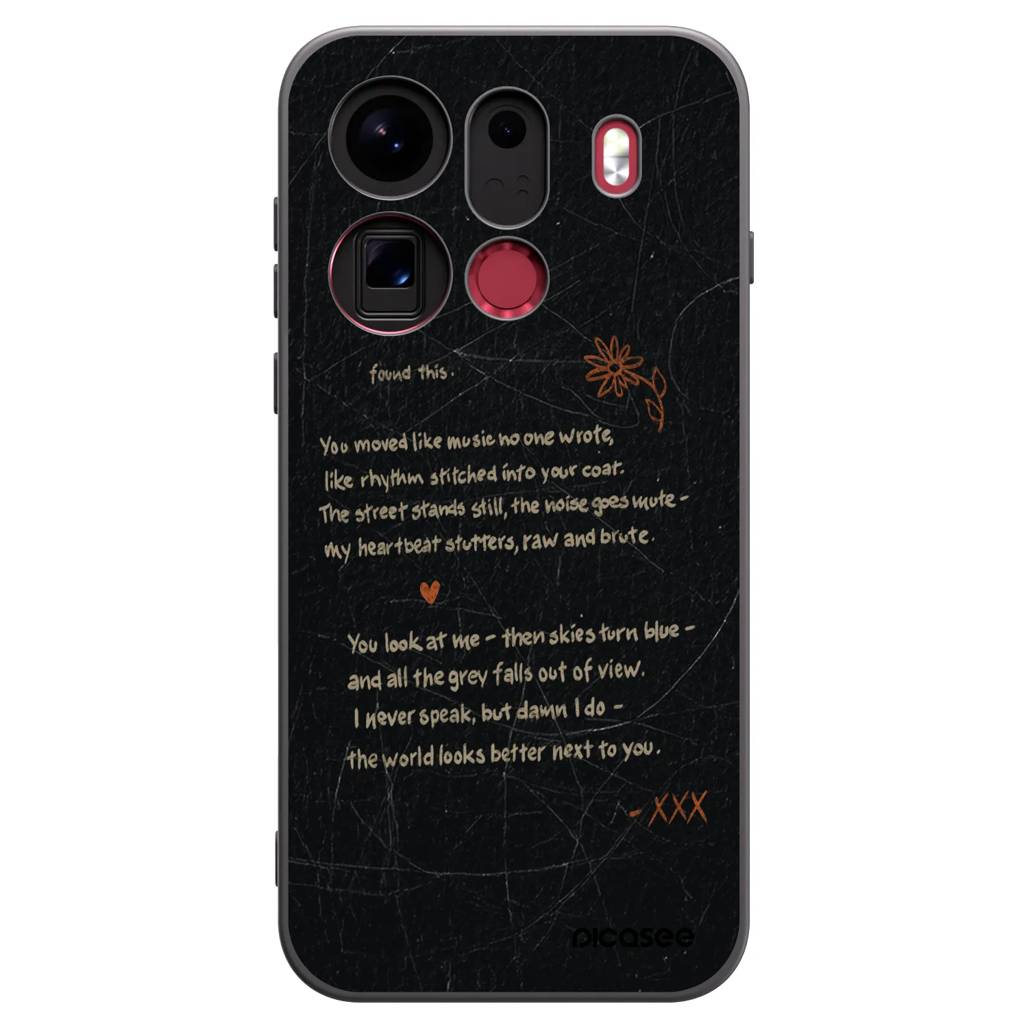 Picasee silikónový čierny obal pre OPPO Find X9 Pro - POET