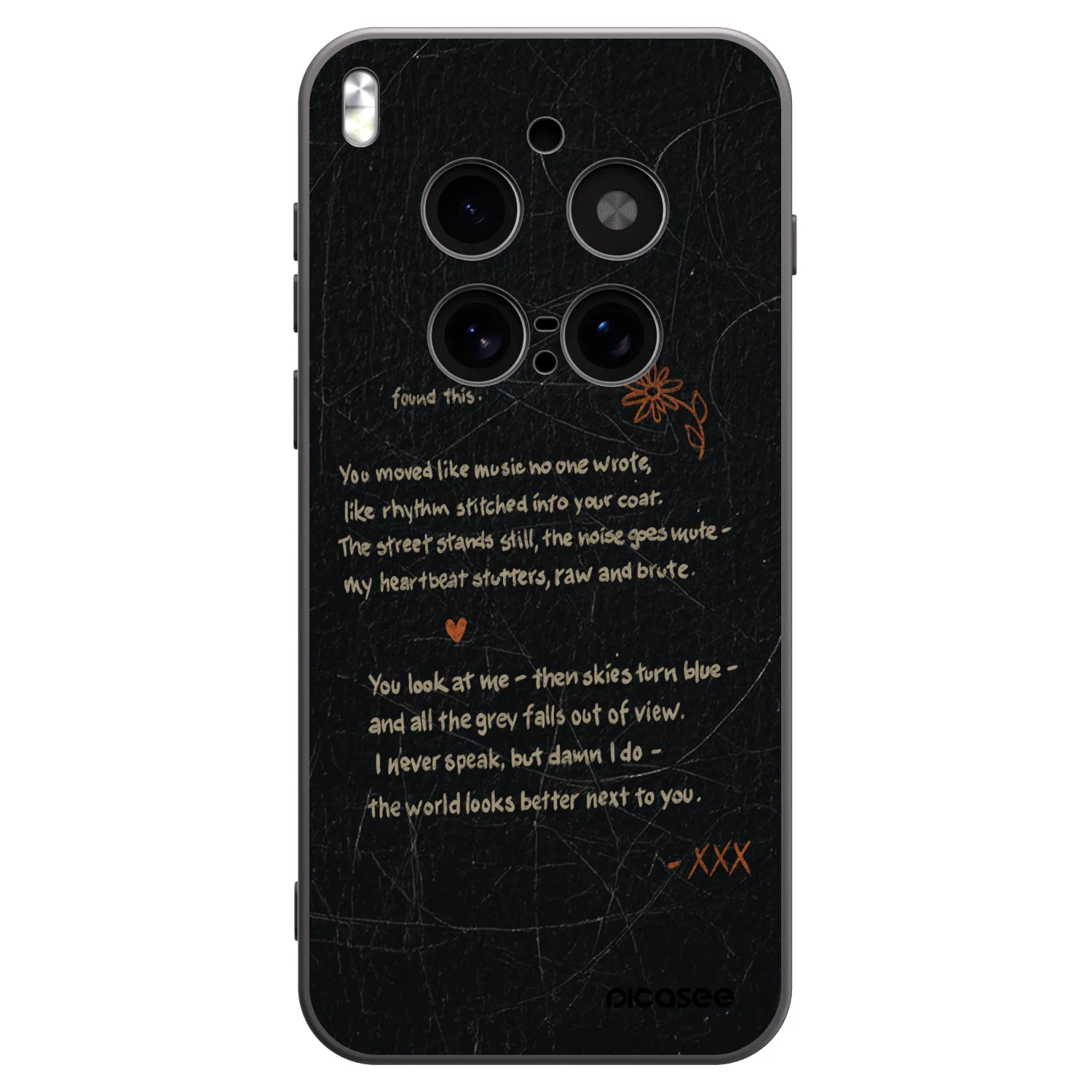 Picasee silikónový čierny obal pre Vivo X300 Pro - POET