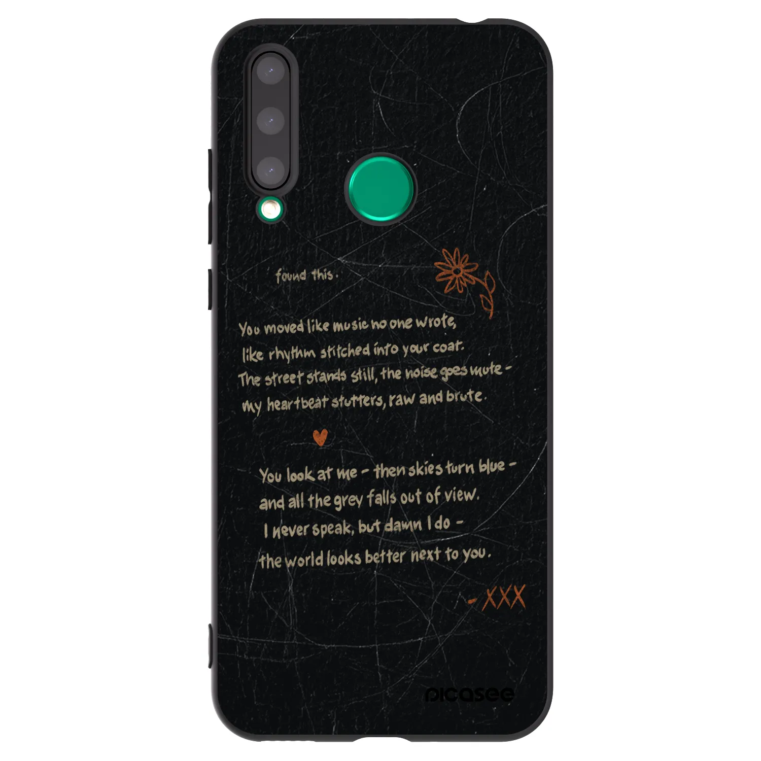 Picasee silikónový čierny obal pre Honor 20 Lite - POET