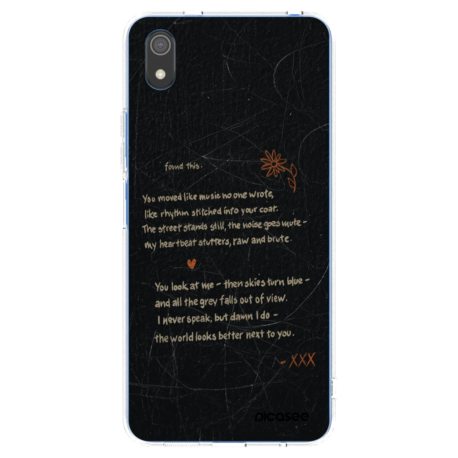Picasee silikónový prehľadný obal pre Xiaomi Redmi 7A - POET