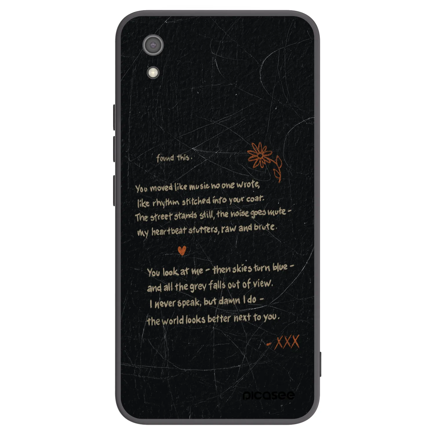 Picasee silikónový čierny obal pre Xiaomi Redmi 7A - POET