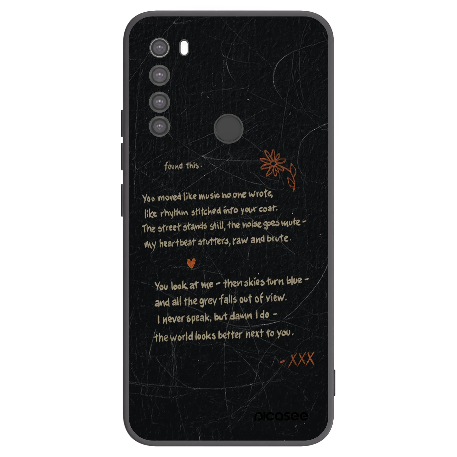 Picasee silikónový čierny obal pre Xiaomi Redmi Note 8 - POET