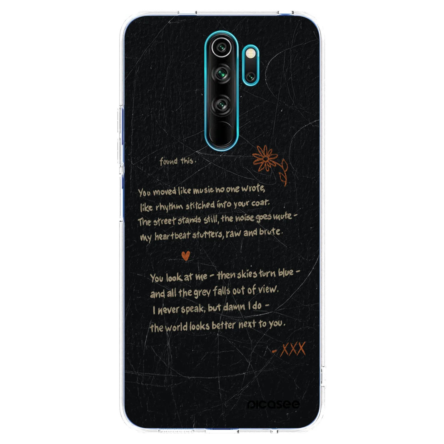 Picasee silikónový prehľadný obal pre Xiaomi Redmi Note 8 Pro - POET
