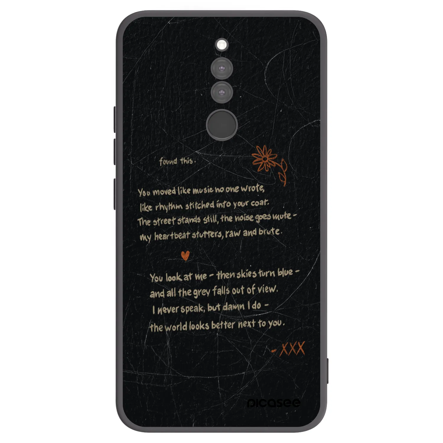 Picasee silikónový čierny obal pre Xiaomi Redmi 8 - POET