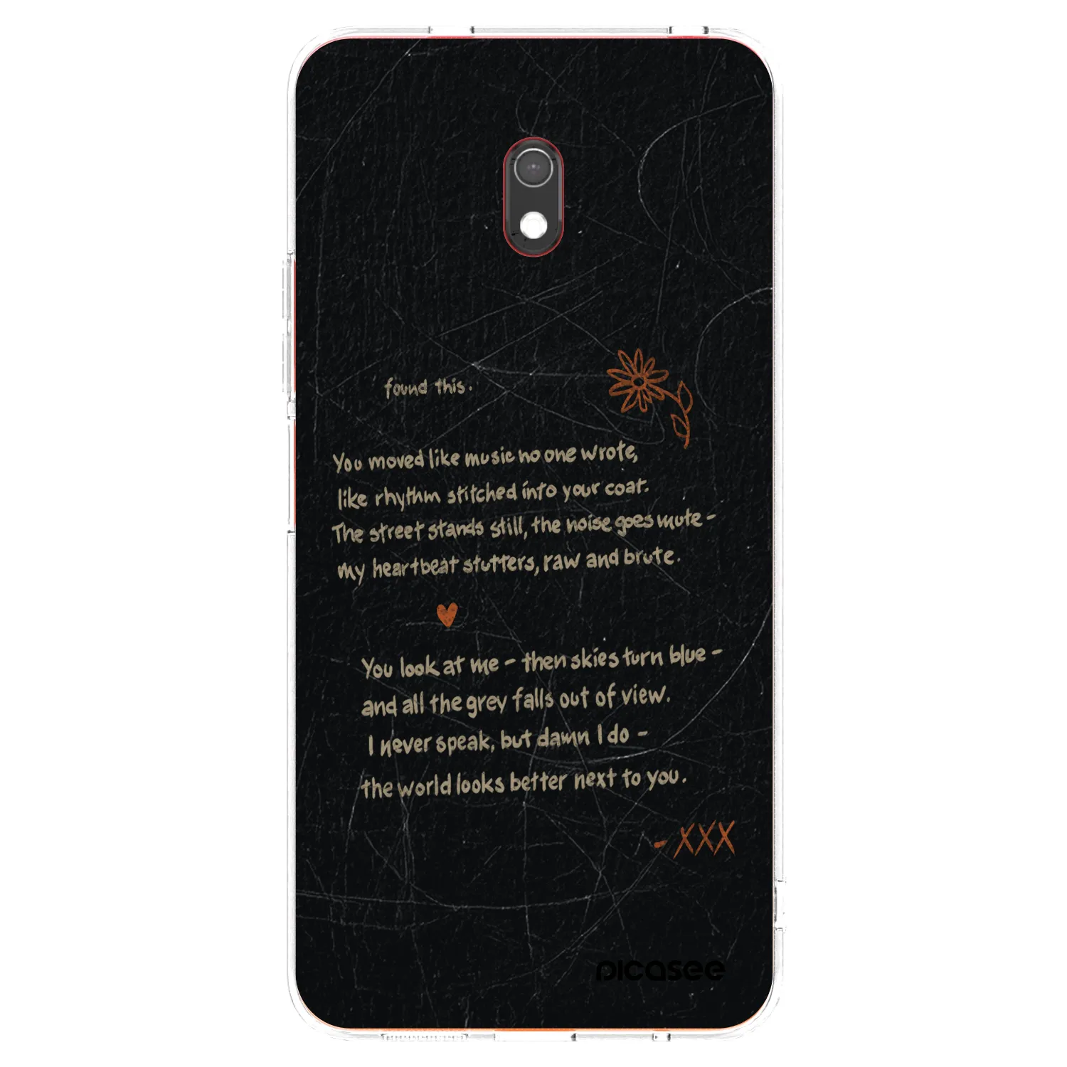 Picasee silikónový prehľadný obal pre Xiaomi Redmi 8A - POET