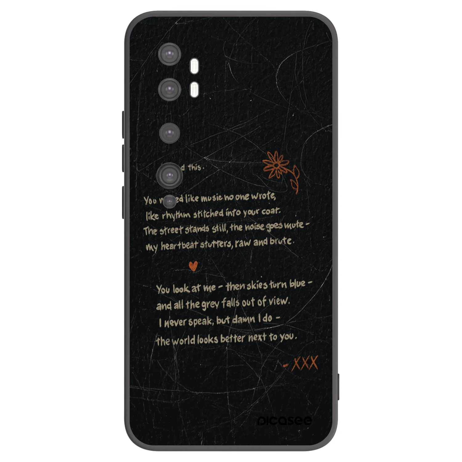 Picasee silikónový čierny obal pre Xiaomi Mi Note 10 (Pro) - POET