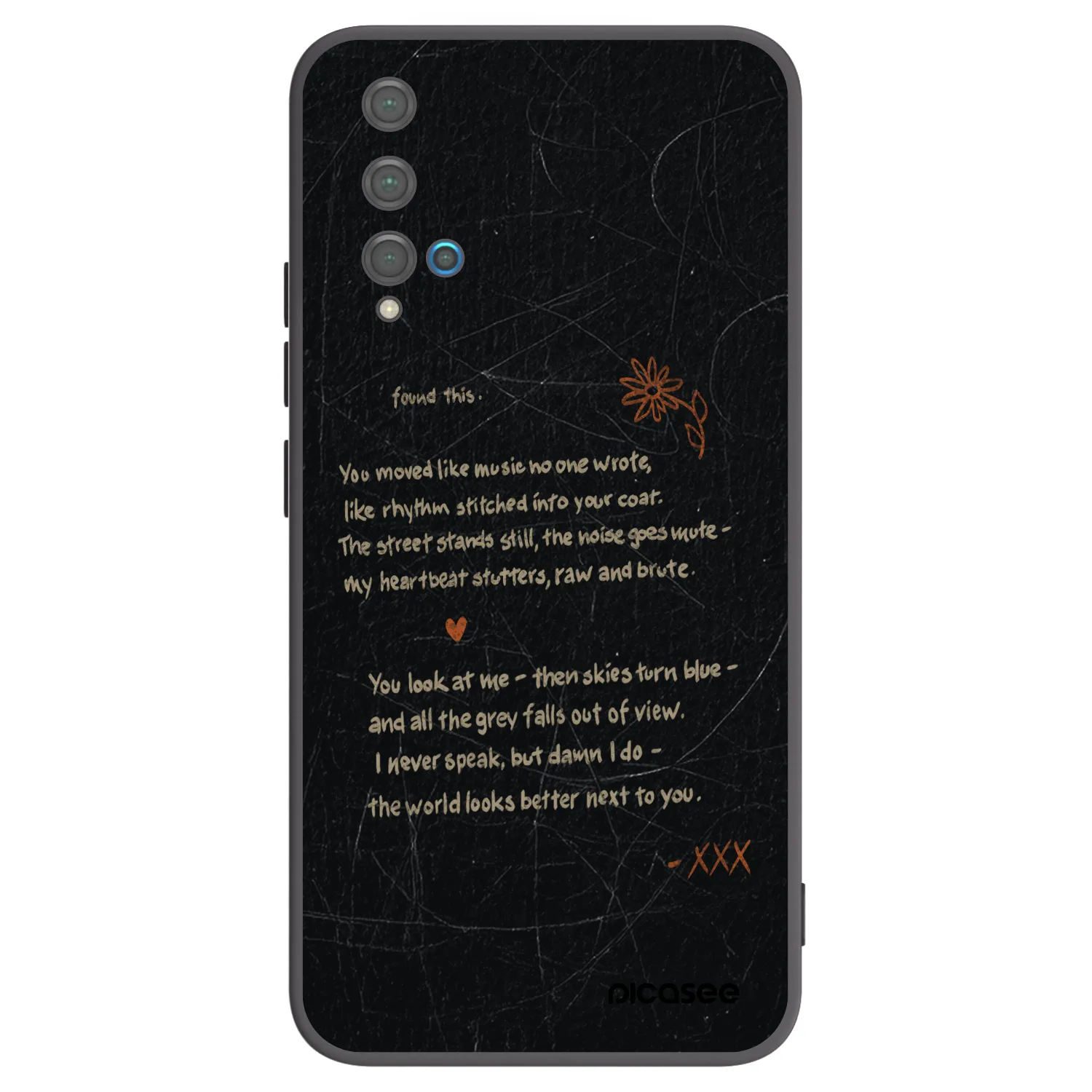 Picasee silikónový čierny obal pre Huawei Nova 5T - POET