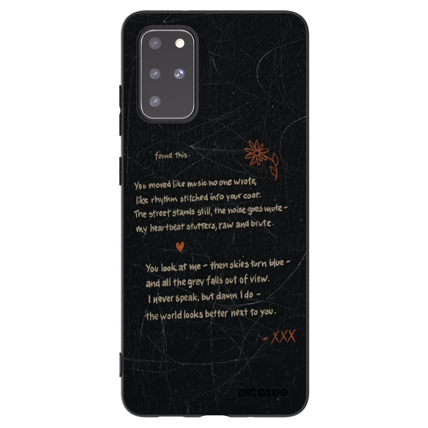 Picasee silikónový čierny obal pre Samsung Galaxy S20+ G985F - POET