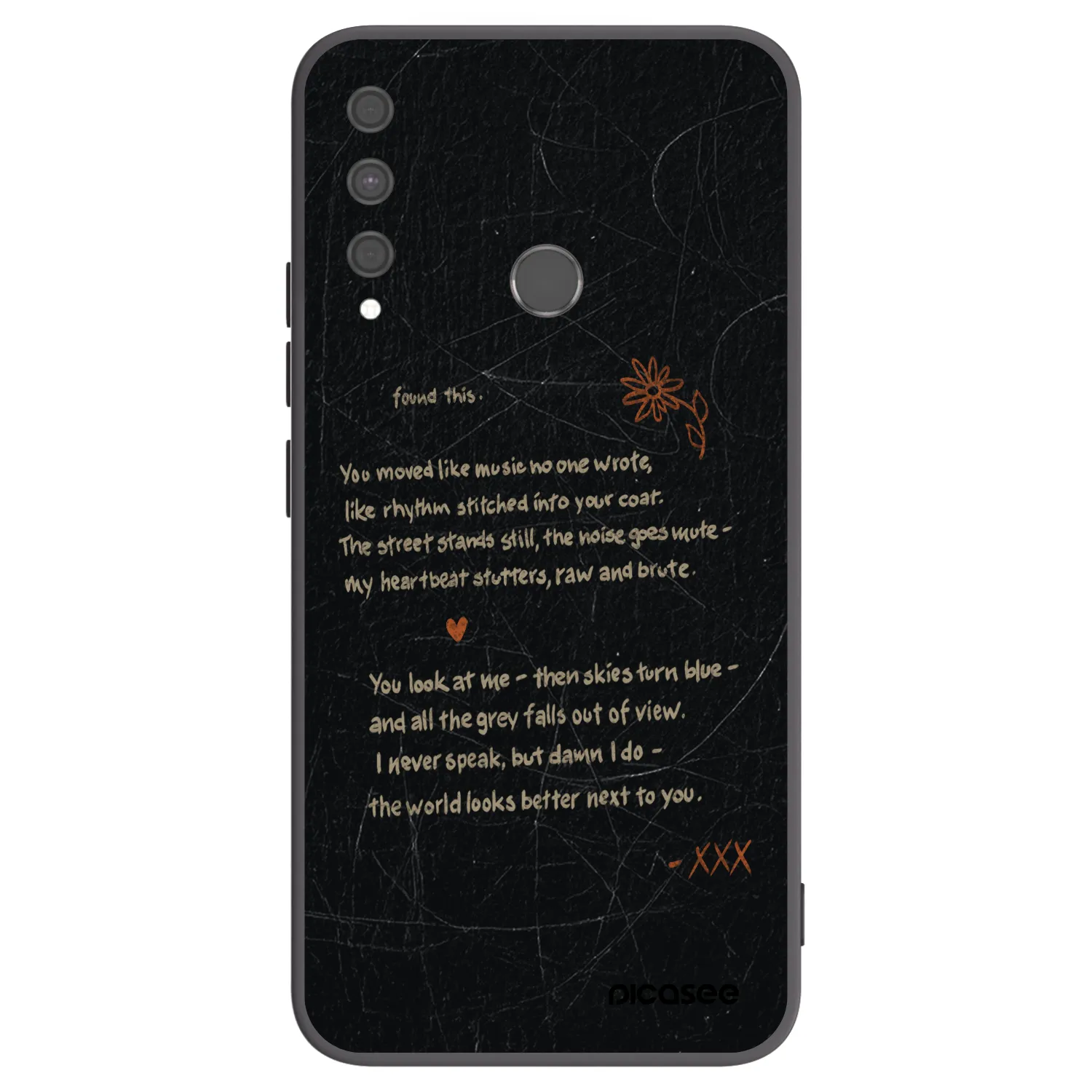Picasee silikónový čierny obal pre Huawei P40 Lite E - POET