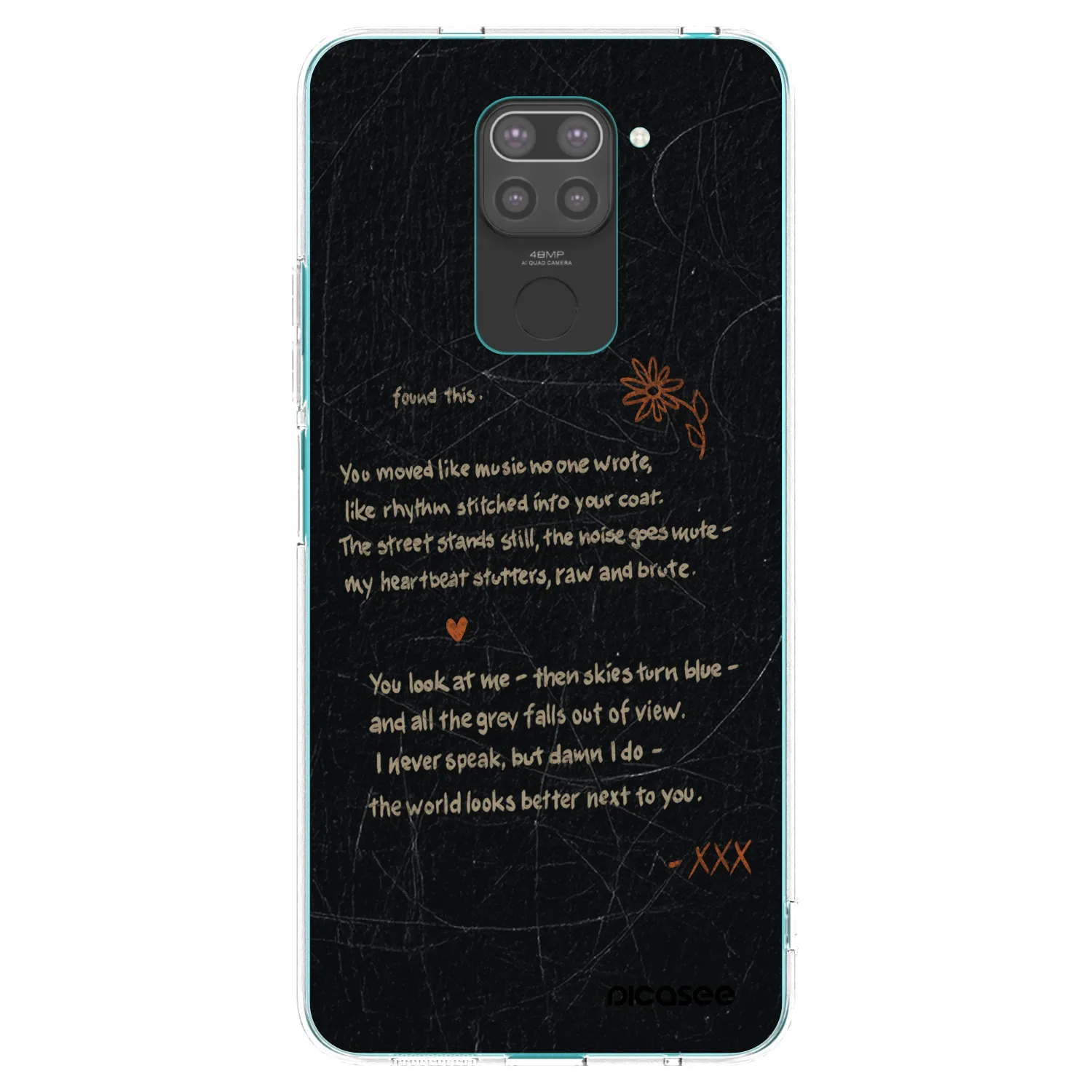 Picasee silikónový čierny obal pre Xiaomi Redmi Note 9 - POET