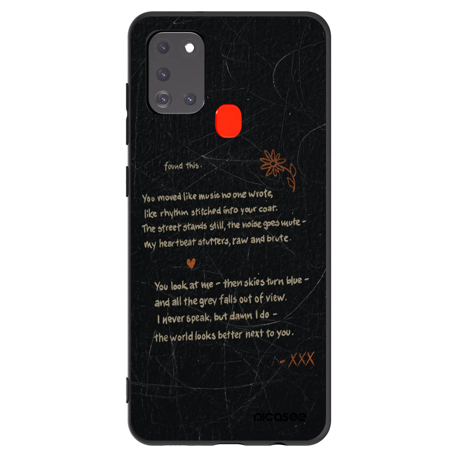 Picasee silikónový čierny obal pre Samsung Galaxy A21s - POET