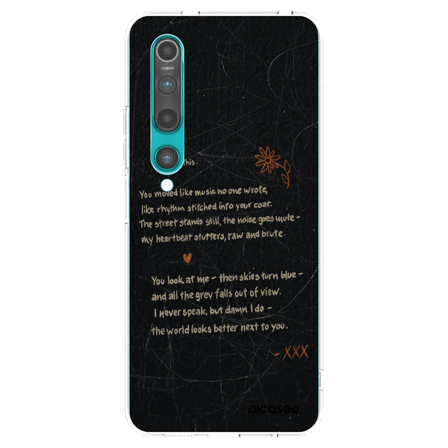 Picasee silikónový prehľadný obal pre Xiaomi Mi 10 - POET