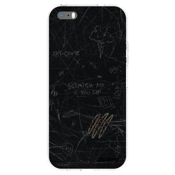 Picasee silikónový prehľadný obal pre Apple iPhone 5/5S/SE - SCRATCH