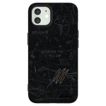 Picasee silikónový čierny obal pre Apple iPhone 12 - SCRATCH