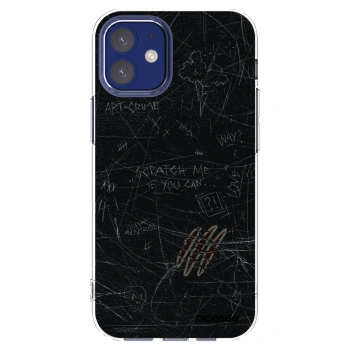 Picasee silikónový prehľadný obal pre Apple iPhone 12 mini - SCRATCH
