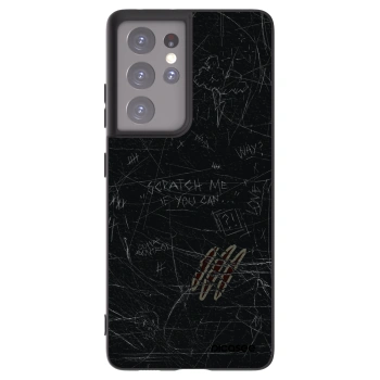 Picasee silikónový čierny obal pre Samsung Galaxy S21 Ultra 5G G998B - SCRATCH