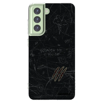 Picasee silikónový prehľadný obal pre Samsung Galaxy S21 FE 5G - SCRATCH