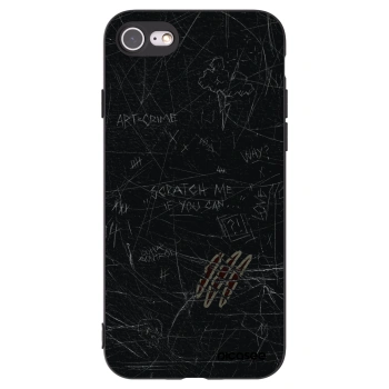 Picasee silikónový čierny obal pre Apple iPhone SE 2022 - SCRATCH