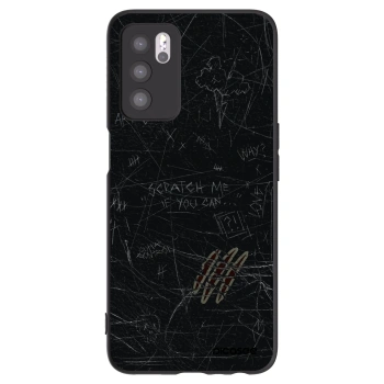 Picasee silikónový čierny obal pre OPPO A16s - SCRATCH